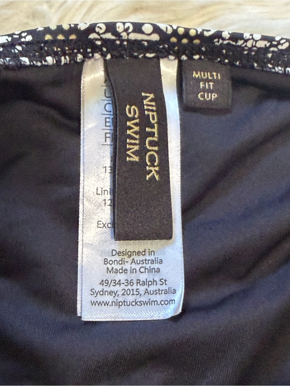 Nip Tuck Swim One Piece Swimsuit in Geometric Print - Size US 10 - Picture 4 of 6